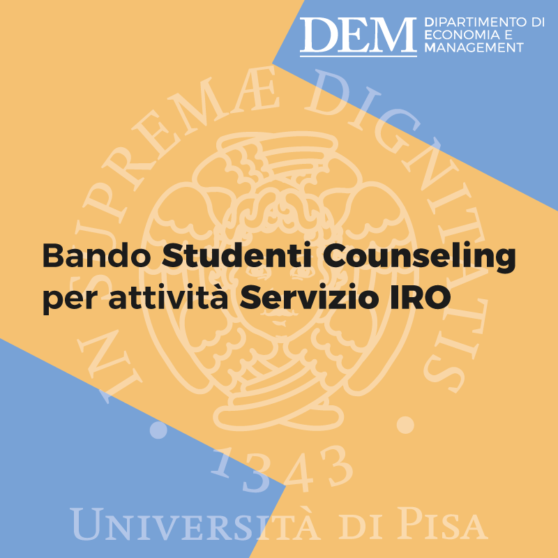 Bando Studenti Counseling 02-2020