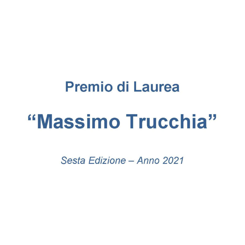 Premio Di Laurea Massimo Trucchia